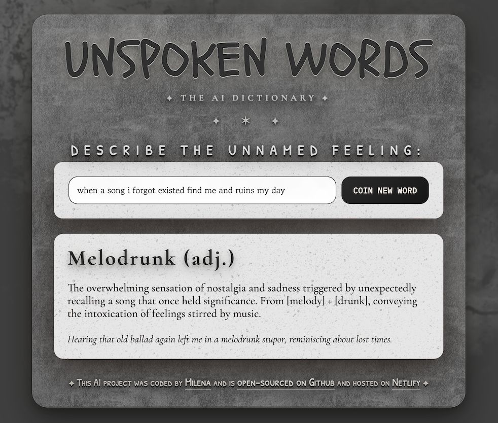 AI Dictionary - project preview